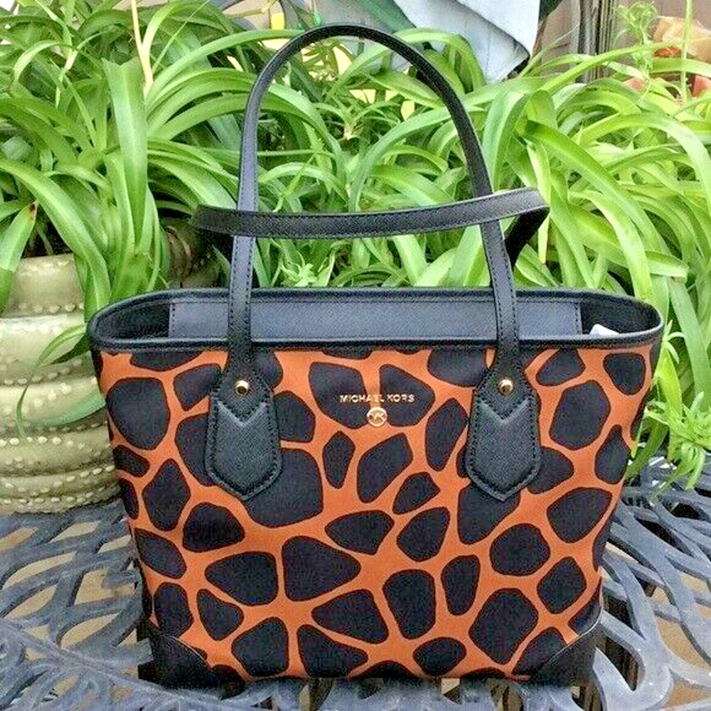 Michael Kors Animal Print Small Tote Bag